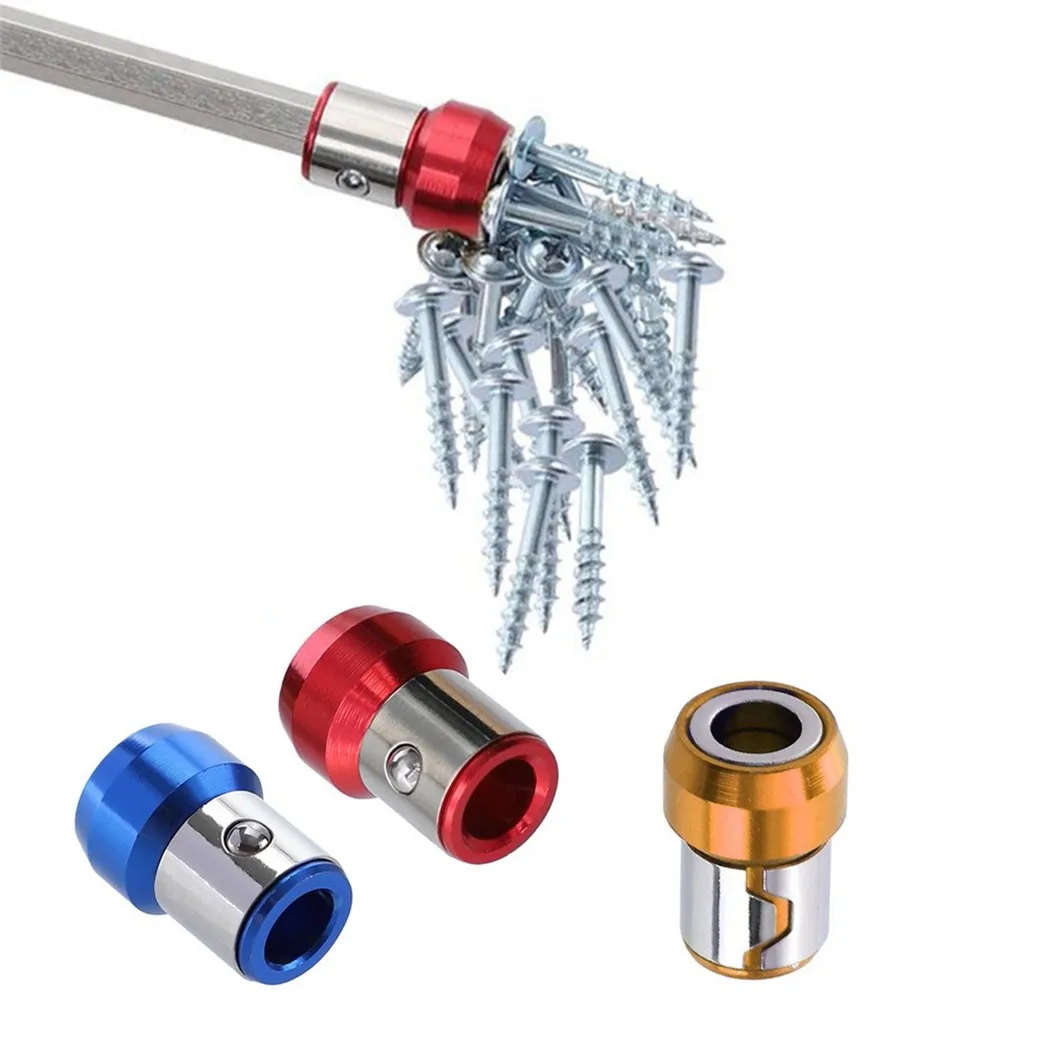 Universal Magnetische Ring 1/4 "Metall Schraubendreher Bit Magnetische Ring Für 6,35mm Schaft Anti-Korrosion Bohrer Magnet leistungsstarke Ring – Detail 10