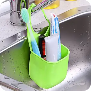 

Double Sink Drain Bag plastic drain basket storage hanging basket kitchen supplies kitchenware storage rack drain hanging bag