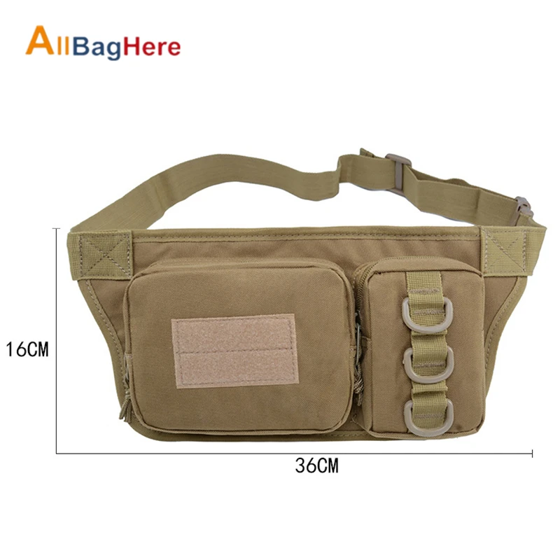Outdoor Sports Waterproof Tactical Waist Bag Utility Riding Multi-pockets Card Phone Bags Camouflage Cycling Running Hiking Bags