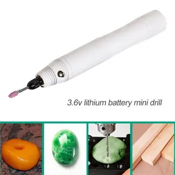 

3.6V Electric Mini Drill Jade Engraving Carving Pen Grinding Accessories Set Aluminum alloy Multifunction Engraving Pen tools