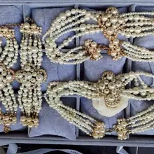 high quality c style heavy pearl fashion choker short necklace bracelet bdjy