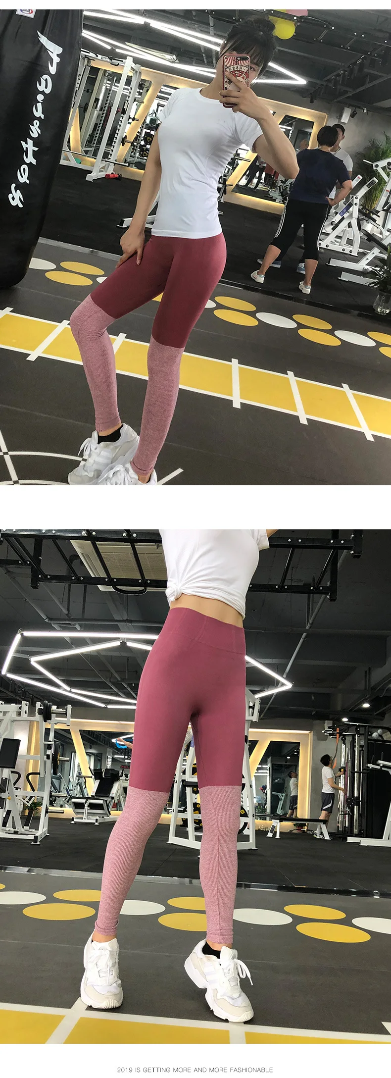 Штаны для йоги с высокой талией женские спортивные Леггинсы Беговые брюки для фитнеса женские спортивные Леггинсы для фитнеса и йоги женские бесшовные легинсы