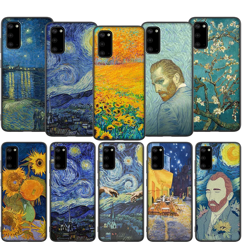 Lavaza Thin Van Gogh Starry Night Soft Case for Samsung Note A3 A5 A6 A7 A8 A9 A10s A20s A30s A40s A50s 10 A70 8 9 J6 Plus | Мобильные