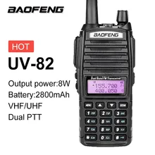 8 Вт BAOFENG UV-82 Plus 8 Вт 10 км рация станция CB VHF/UHF морская ветчина радио двухстороннее Amador 8 Вт UV82 плюс