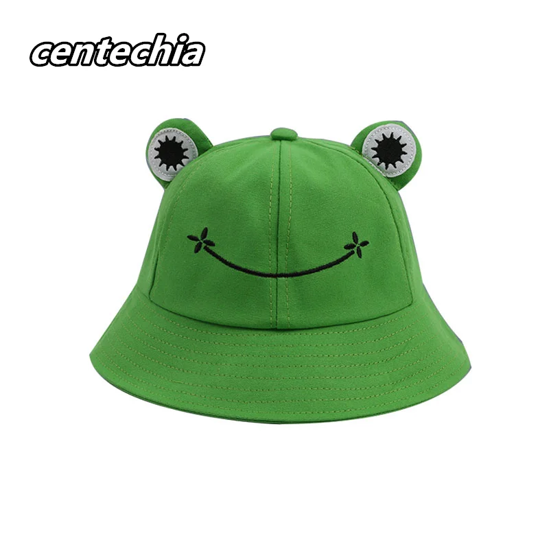 Frog Bucket Hat 2021 Summer Cotton Men 
