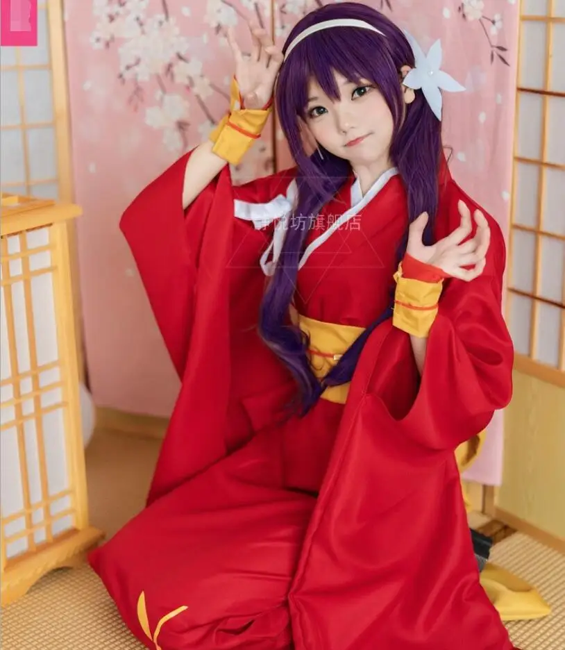 Аниме защищает собак Косплэй Kyoka Izumi Cos Высокое качество японский комплект кимоно