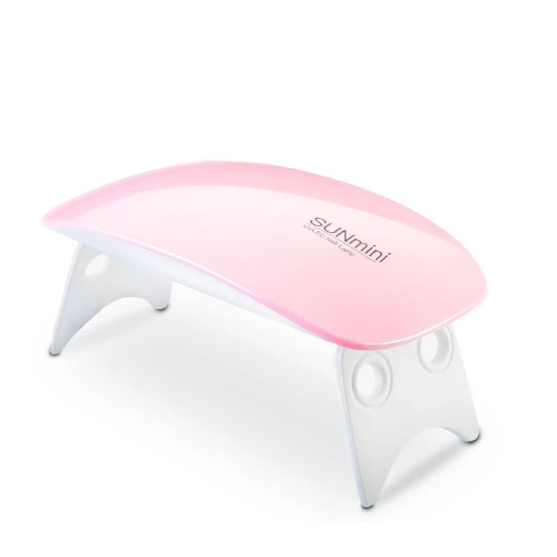 Lidan SUNmini 6 Вт светодиодный Сушилка для ногтей, портативный usb-кабель, УФ-лампа, светильник, форма мыши для гелевой лаки для маникюра, гель-машина - Цвет: Pink
