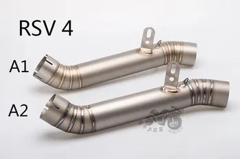 

Motorcycle Modified Exhaust Pipe For April 12-15Years Aprilia RSV4 Mid Section RSV4 Exhaust Pipe