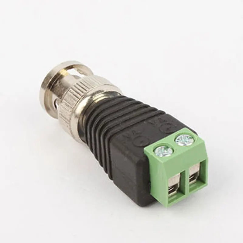 HKIXDISTE 100 шт. Mini Coax CAT5 штекер BNC разъем для камеры CCTV Видео балун адаптер|bnc connector|video