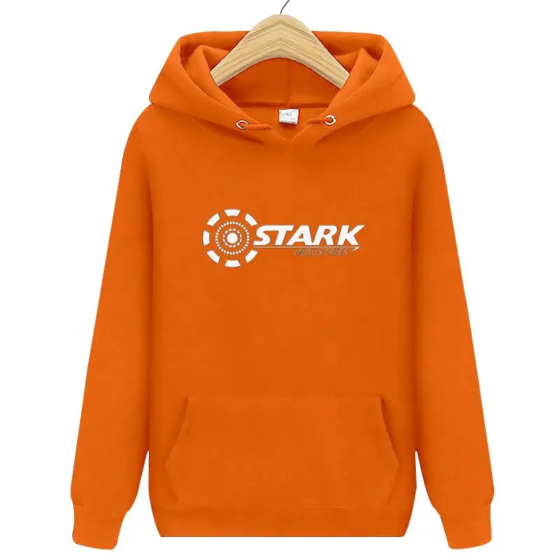 Новые Брендовые мужские толстовки STARK INDUSTRIES, зимние модные толстовки Kpop для мужчин и женщин, повседневные свободные толстовки Harajuku