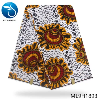 

LIULANZHI Ankara wax fabrics 100%Cotton batik fabric Latest style african real wax for dress free shipping ML9H1870-ML9H1894