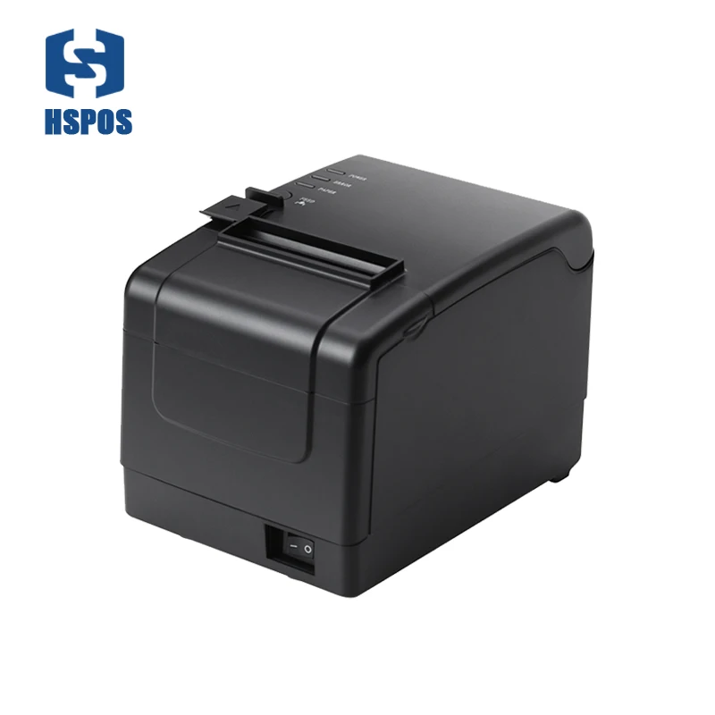 hp mini printer High quality 80m Thermal Receipt printer Kitchen Milk Tea Shop POS Printer with USB+Lan interface HS-825UL mini printer cheap