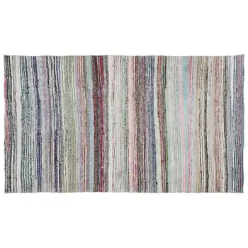 

Handmade Multicolor Vintage English Striped Rug Area Rug 167x298 Cm-5'6''X9'9''