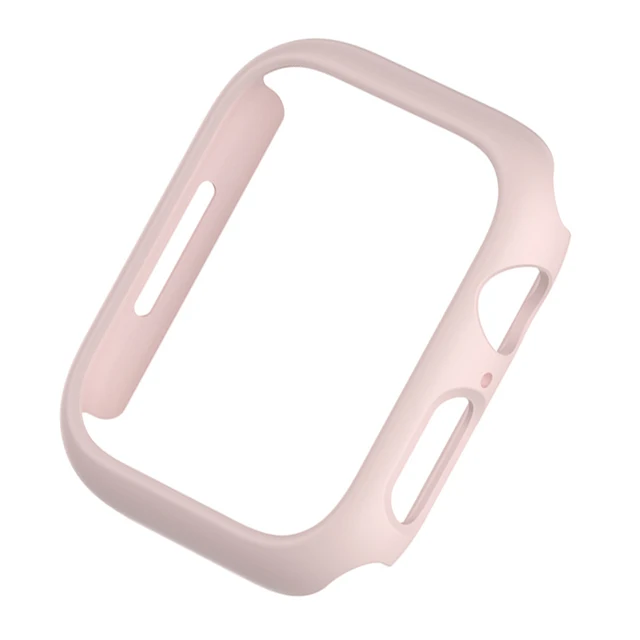Case for Apple Watch Case Series 7 41mm 45mm iWatch Bumper Edge Case PC Shockproof Protective Cover Frame for iWatch 7 654 321 Pink
