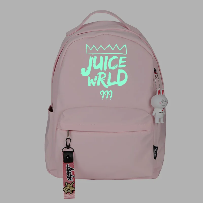 Новая модная сумка на плечо для подростков в стиле Рэппер Juice World, вместительная посылка, унисекс, рюкзак для ноутбука, дорожные мини-сумки, фосфоресцирующие - Цвет: 2