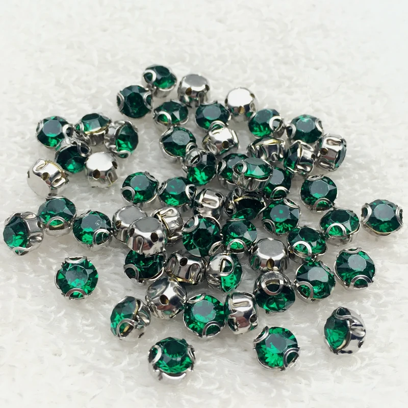 

100pcs 6mm 3D scratch claw rhinestone,Sew on stones Crystal rhinestones DIY Clothes & Accessories parts one bag B856