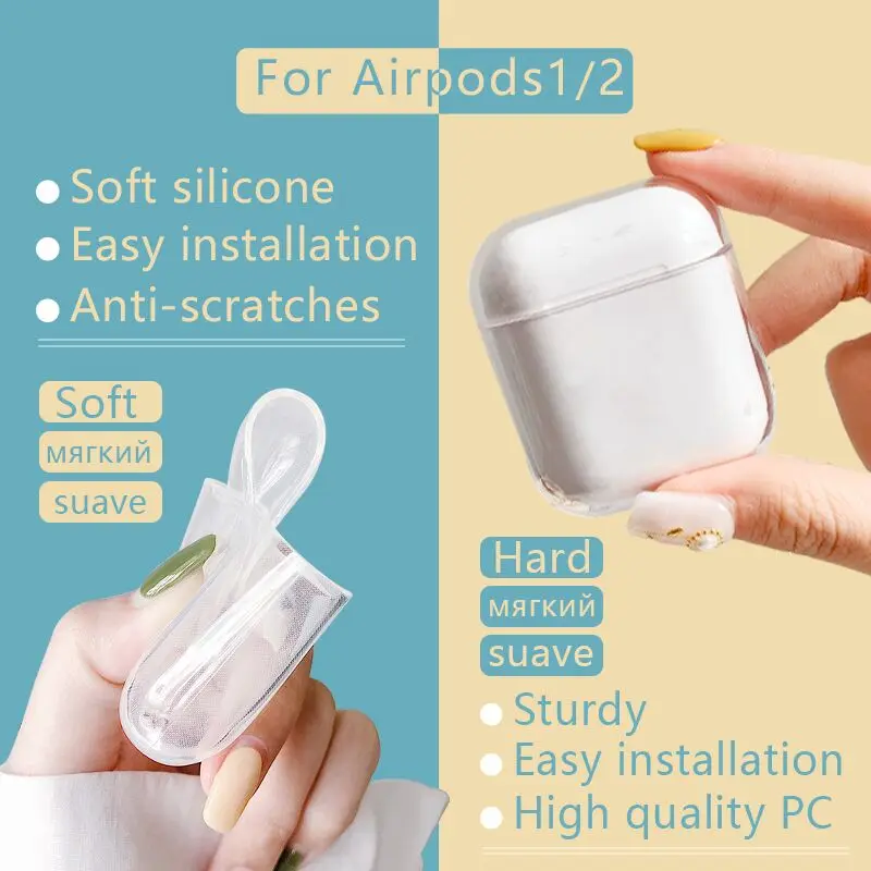 Мягкий милый Чехол Air Pods для Apple airpods, роскошный чехол с мультяшным авокадо, прозрачный чехол Airpods в Bluetooth, аксессуары для наушников