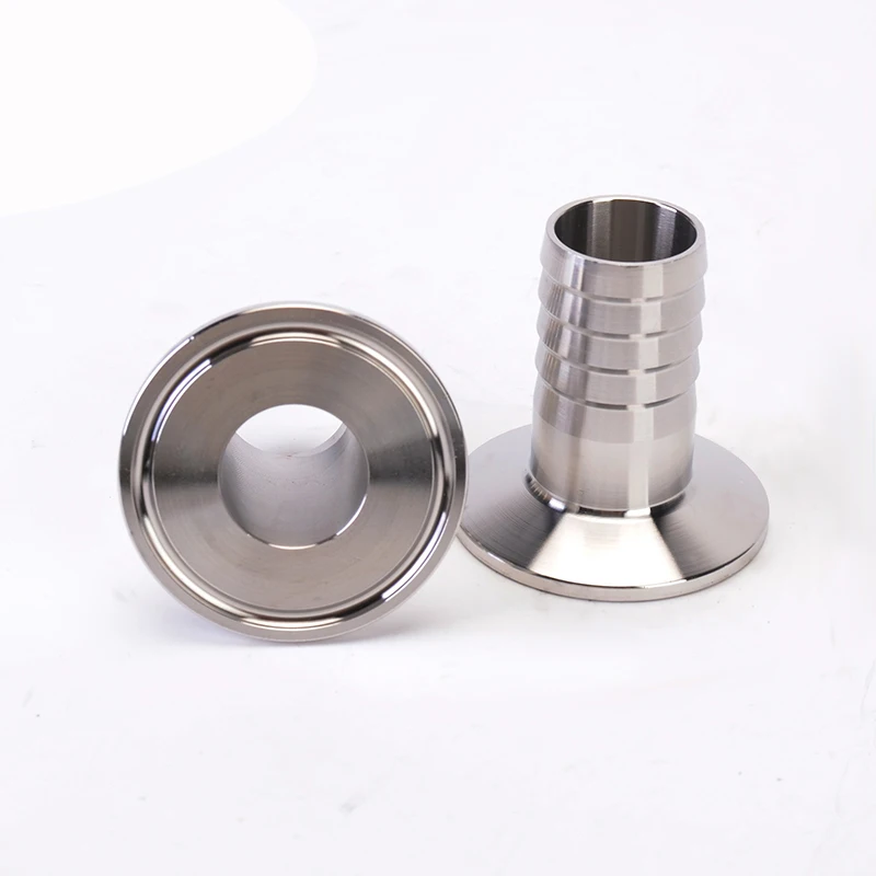 304 Stainless steel camlock Pipe Fitting hose connector Ferrules Tri Clamp Plumbing Pipes Barb 1.5" 50.5mm 64mm OD 6-51mm