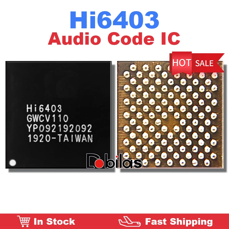 1 шт. HI6403 GWCV110 аудио IC код BGA для Huawei музыкальный звуковой чип сотовых телефонов