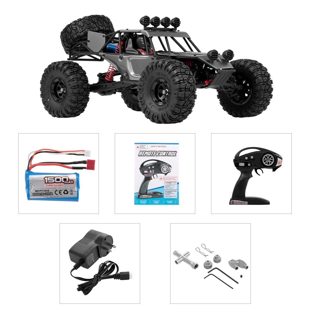 FY03H 1/12 RC автомобиль 2,4 ГГц 4WD 35 км/ч высокая скорость пустыня внедорожный Багги металлический корпус дистанционного управления RTR RC автомобиль - Цвет: Белый