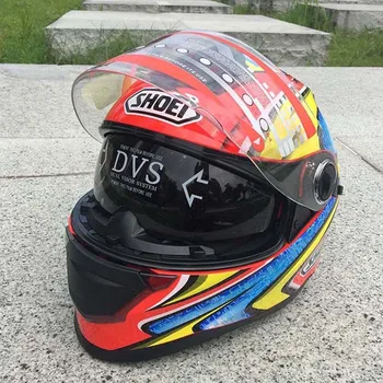 

Free shipping Double visor Full Face Helmet Flip Up Motorcycle Helmet Casco Racing Capacete Cross helmet