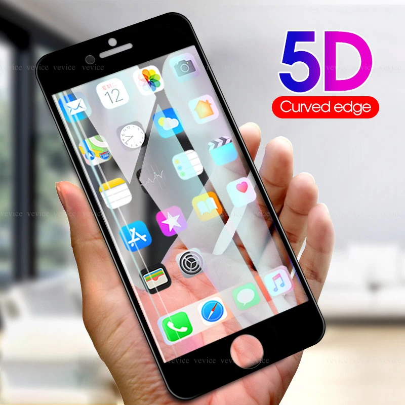 5D Премиум Экран среднего класса против царапин для iPhone 7 8 6 6s плюс 11 Pro