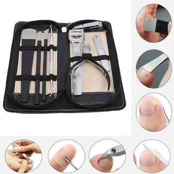 

Pedicure Foot Files Rasp Callus Toe Cuticle Shaver Remover Tool Nail File Set With Cleaner Brush