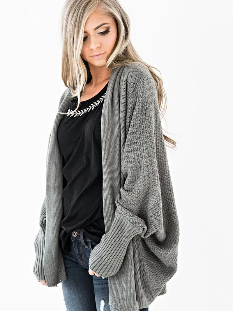 Autumn winter women cardigan jacket women 2019 long knitted sweater coat loose korean jumper ladies tops cardigan mujer DR895 (9)