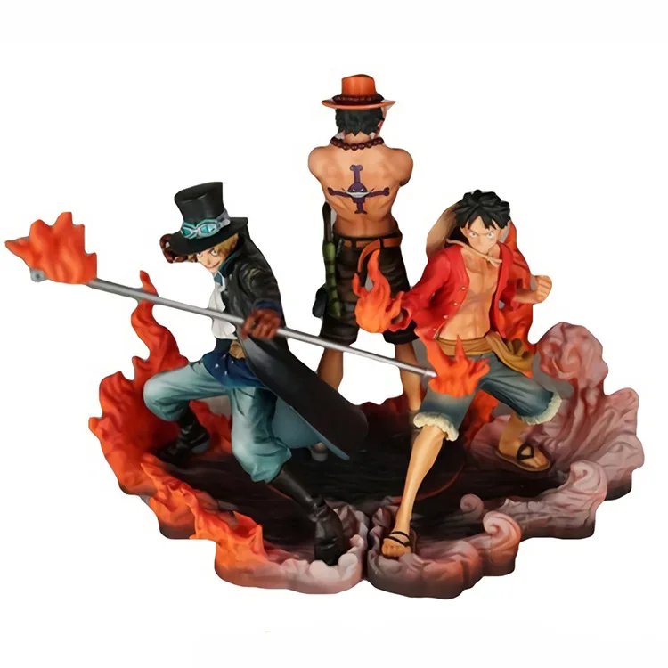 

One Piece/Sea King DXF Assemblage 1 S Three Brothers Scene Ace Saab Luffy Prize Figure Garage Kit Model