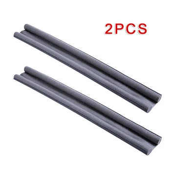 

2PCS Sealing Strips Flexible Door Bottom Sealing Strips Twin Draft Dodger Guard Door Stopper Practical