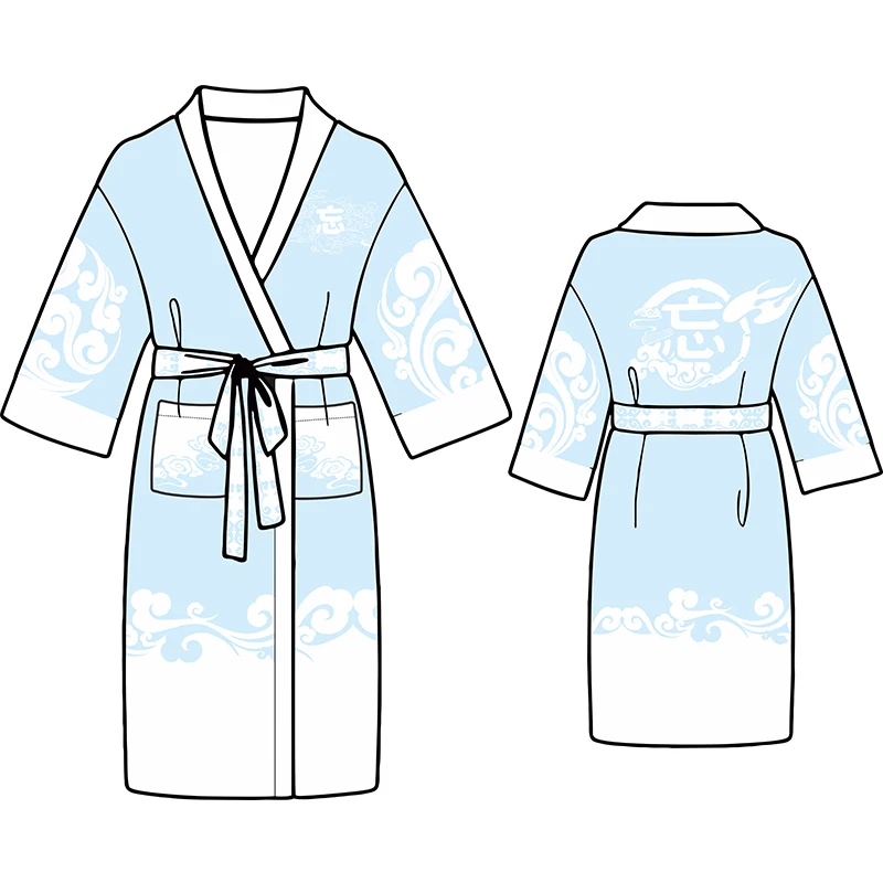 Grandmaster of Demonic культивирование MDZS Косплей Lan wangji Wei wuxian пижамы зимние мужские и женские халат унисекс Домашняя одежда ночная одежда