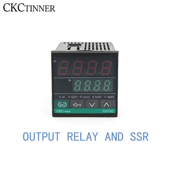 

1PCS CH102 Dual Output SSR and Relay Two Relay Output LCD Digital PID Intelligent Temperature Controller