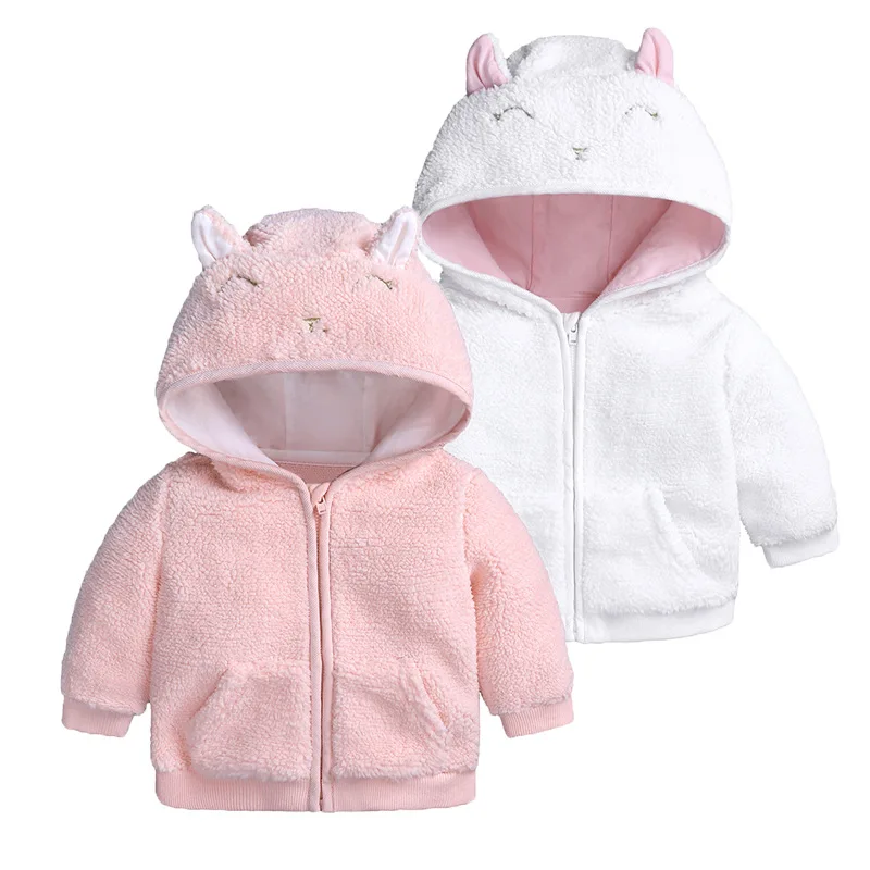 Baby Boy Lamb Velvet Cardigan 2019 Autumn Winter Warm Newborn Coats Fashion Long Sleeve Hooded Coat Jacket Kids Clothing | Детская