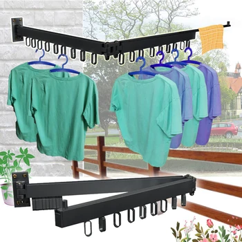 

Multi-Function Expandable Drying Rack Hanger 360 Degree Rotating for Bathroom Balcony AC889