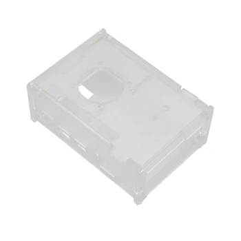 

3.5 inch Acrylic Case Enclosure Box Cover with Cooling Fan for Raspberry Pi 4 Model B