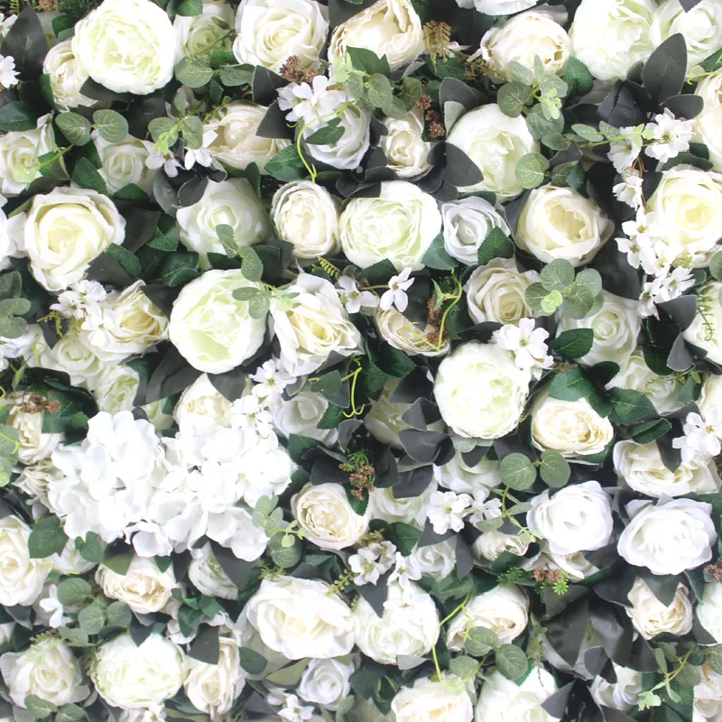 SPR слоновой кости белый 3D Искусственный Пион розы фиолетовый цветок стены Свадебные фон вечерние мероприятия искусственные цветочные композиции