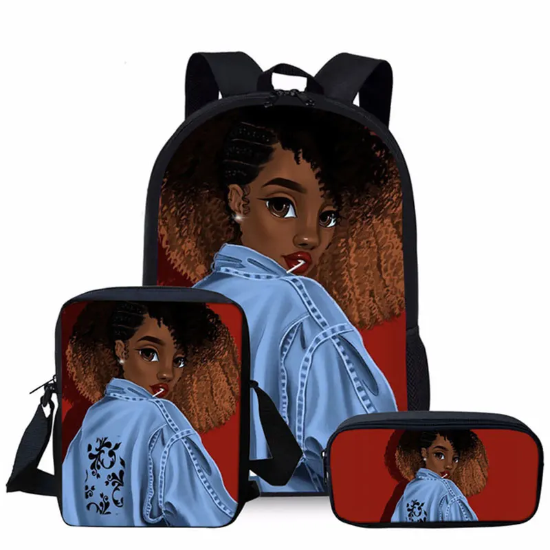 Школьные сумки, комплекты для девочек-подростков, черный рюкзак с принтом для девочек в африканском стиле, рюкзак для студентов, рюкзак для путешествий, Mochila Infantil - Цвет: S26
