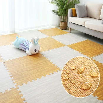 

EVA Foam Baby Play Gym Puzzle Mat Wooden Interlocking Exercise Tiles Crawling Carpet And Rug for Kids Soft Floor Game Activity