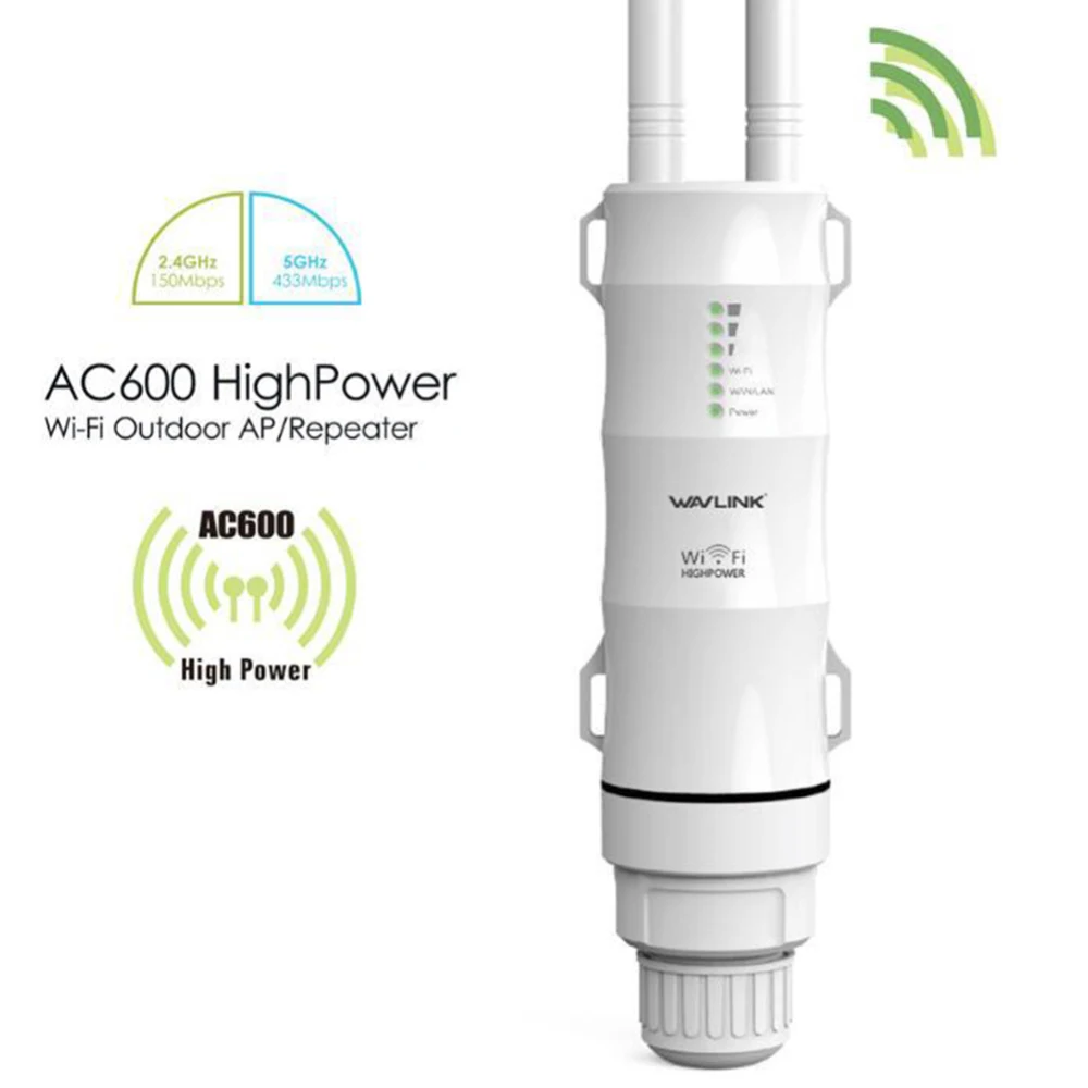 

AC600 High Power Outdoor WIFI Router/Access Point/CPE/WISP Wireless wifi Repeater Dual Dand 2.4/5Ghz 12dBi Antenna POE