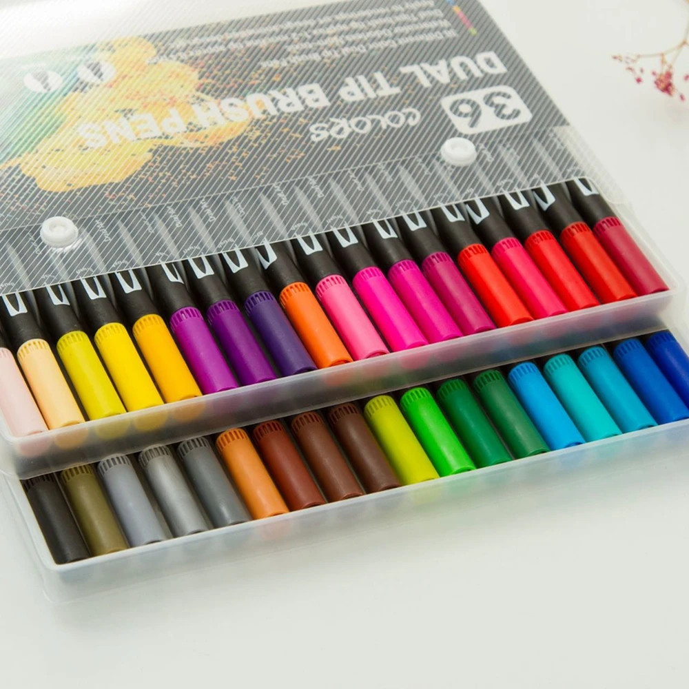 paint pens with brush tip