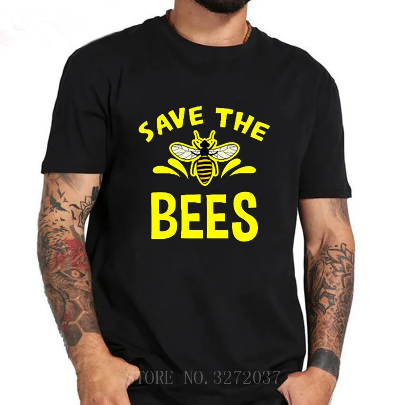 Bee Kind Shirt men Save The Earth Environmental Tumblr Graphic Tees Vegan Tshirt Kindness 2019 Summer Casual Clothes | Мужская одежда