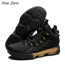 Обувь с высоким берцем с надписью Lebron Баскетбольная обувь Высокое качество Для мужчин Для женщин дышащие баскетбольные кроссовки на нескользящей подошве для бега, спорта на открытом воздухе обувь