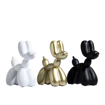 

Nordic Big Geometry Dog Animal Sculpture Dog Statue Resine Moderne Crafts Gift For Girlfriend Valentine's Day Home Decor M4351