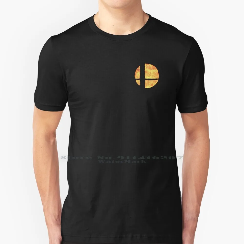 Super Smash Bros. Ultimate Fire Logo T Shirt 100% Puro Cotone Super Smash Bros Ultimate Super Smash Bros Smash Bros Smash Bros