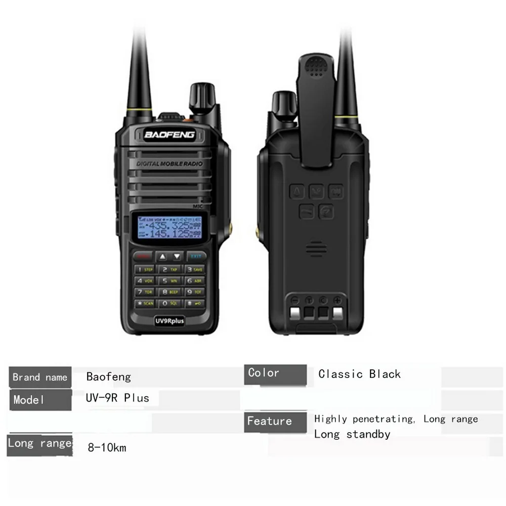 Baofeng UV XR 10Wpowerful walkie talkie CB радио переносная на длинное расстояние Высокая мощность