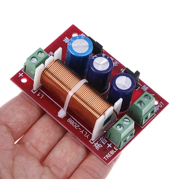 

1Pcs double 2 way 400W Adjustment treble/bass frequency divider speaker audio crossover filter