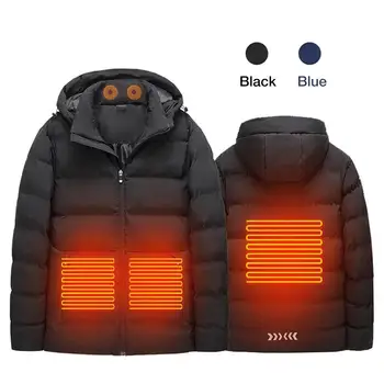 

Winter Heating Jacket With Adjustable Heating Setting For Cold Rain Working Camping Fishing Hunting Outside In The Winter