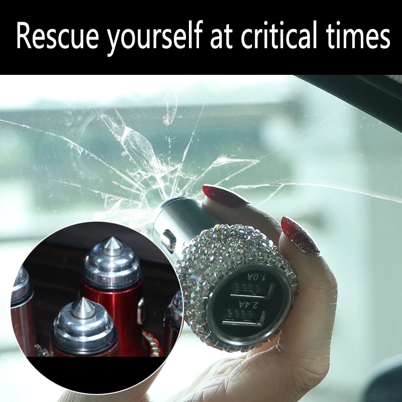 USB-Car-Charger-For-Mobile-Phone-Tablet-GPS-Fast-Charger-Crystal-Diamond-Dual-USB-Car-Phone-Charger-Data-Line-Wire-3