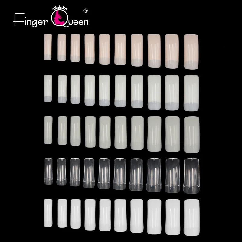 FingerQueen 100 шт квадратные половинные ногти 4 типа дизайн ногтей декорации аксессуары для ногтей искусственные ногти сексуальный дизайн более красивый