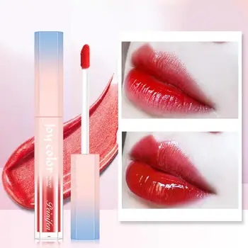 

6 Colors Moisturizing Lustrous Liquid Lipstick Mirror Surface Lip Gloss Tint Lasting Moisturizing Non-stick Cup Lip Glaze TSLM2